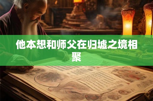 他本想和师父在归墟之境相聚