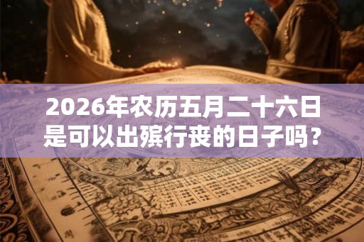 2026年农历五月二十六日是可以出殡行丧的日子吗？