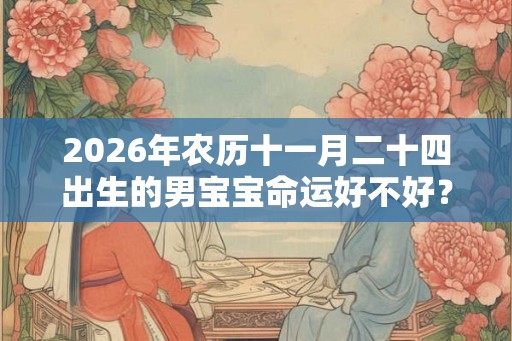 2026年农历十一月二十四出生的男宝宝命运好不好？