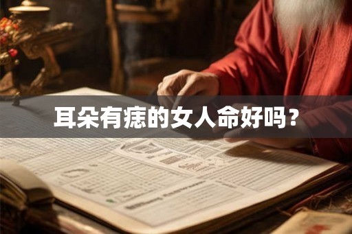耳朵有痣的女人命好吗？
