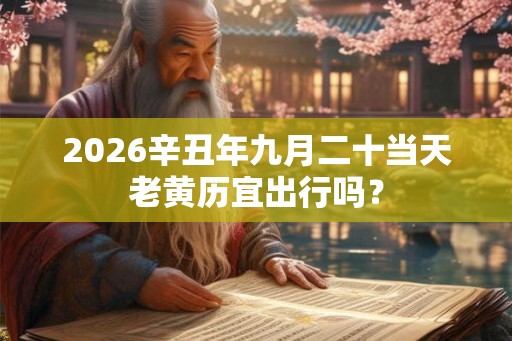 2026辛丑年九月二十当天老黄历宜出行吗？