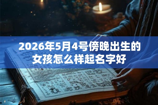 2026年5月4号傍晚出生的女孩怎么样起名字好
