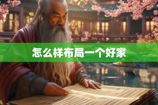 怎么样布局一个好家