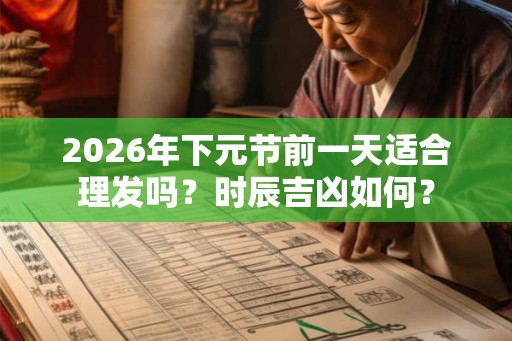 2026年下元节前一天适合理发吗？时辰吉凶如何？
