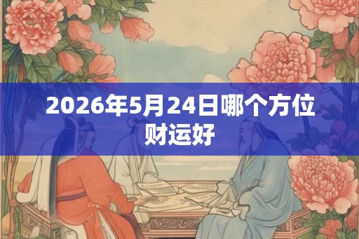 2026年5月24日哪个方位财运好