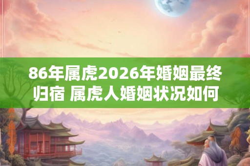 86年属虎2026年婚姻最终归宿 属虎人婚姻状况如何