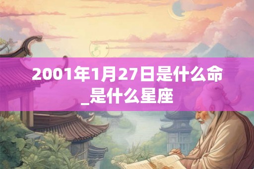 2001年1月27日是什么命_是什么星座