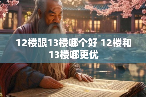 12楼跟13楼哪个好 12楼和13楼哪更优