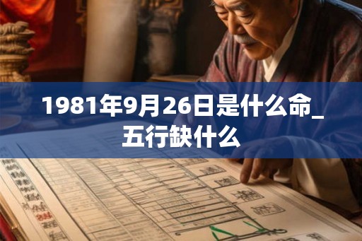1981年9月26日是什么命_五行缺什么