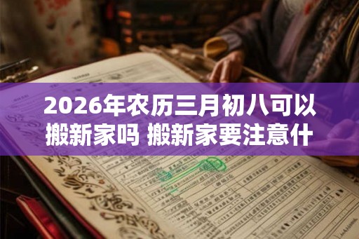 2026年农历三月初八可以搬新家吗 搬新家要注意什么