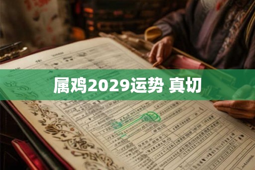 属鸡2029运势 真切