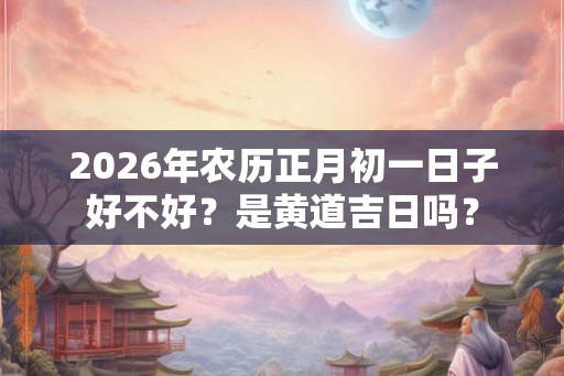 2026年农历正月初一日子好不好？是黄道吉日吗？