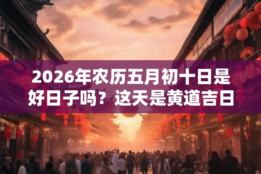 2026年农历五月初十日是好日子吗?这天是黄道吉日吗? 2026年农历五月初十日是好日子吗?这天是黄道吉日吗?