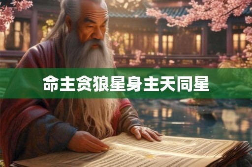 命主贪狼星身主天同星 命主贪狼星身主天同星