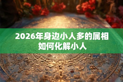 2026年身边小人多的属相 如何化解小人