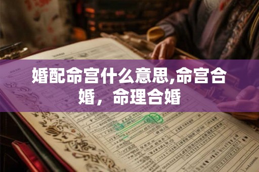 婚配命宫什么意思,命宫合婚，命理合婚
