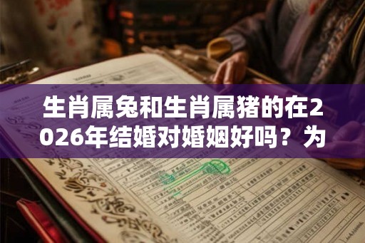 生肖属兔和生肖属猪的在2026年结婚对婚姻好吗？为什么？