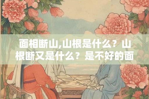 面相断山,山根是什么？山根断又是什么？是不好的面相吗？