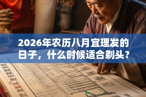 2026年农历八月宜理发的日子,什么时候适合剃头? 2026年农历八月宜理发的日子,什么时候适合剃头?