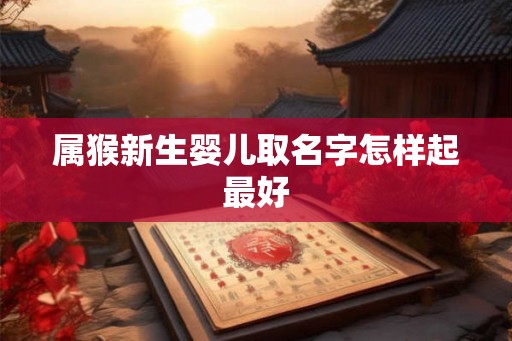 属猴新生婴儿取名字怎样起最好 属猴新生婴儿取名字怎样起最好
