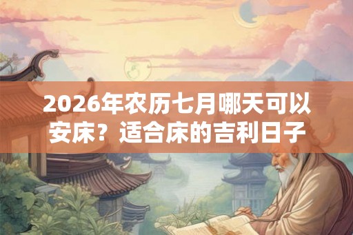 2026年农历七月哪天可以安床？适合床的吉利日子
