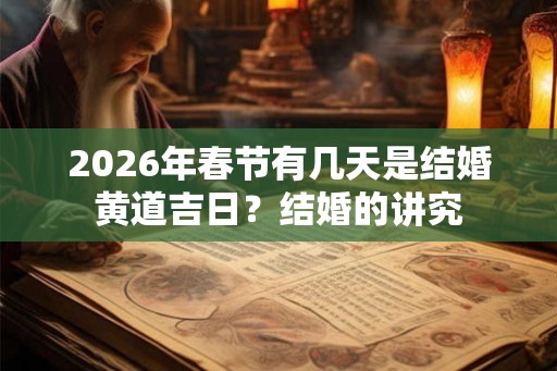 2026年春节有几天是结婚黄道吉日？结婚的讲究