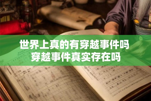世界上真的有穿越事件吗 穿越事件真实存在吗