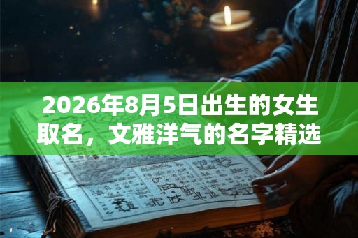 2026年8月5日出生的女生取名，文雅洋气的名字精选