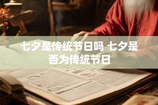 七夕是传统节日吗 七夕是否为传统节日