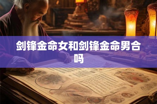 剑锋金命女和剑锋金命男合吗