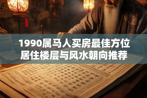 1990属马人买房最佳方位居住楼层与风水朝向推荐