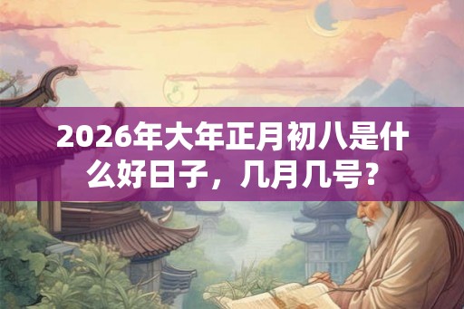 2026年大年正月初八是什么好日子，几月几号？