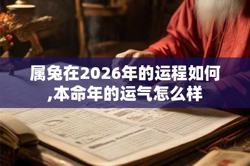 属兔在2026年的运程如何,本命年的运气怎么样 属兔在2026年的运程如何,本命年的运气怎么样