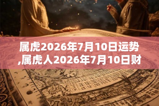 属虎2026年7月10日运势,属虎人2026年7月10日财运,生肖虎2026年7月10日运势
