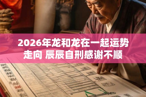 2026年龙和龙在一起运势走向 辰辰自刑感谢不顺