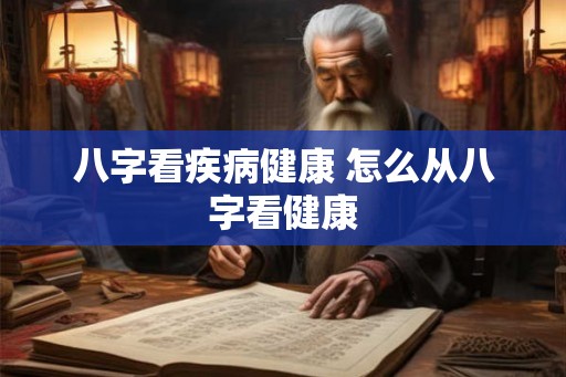 八字看疾病健康 怎么从八字看健康
