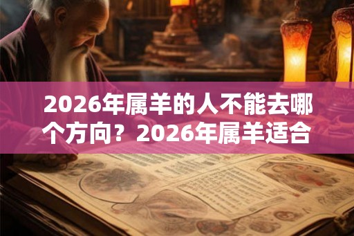 2026年属羊的人不能去哪个方向？2026年属羊适合搬家吗？