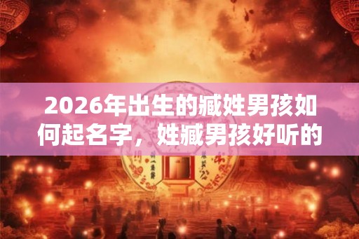 2026年出生的臧姓男孩如何起名字，姓臧男孩好听的名字