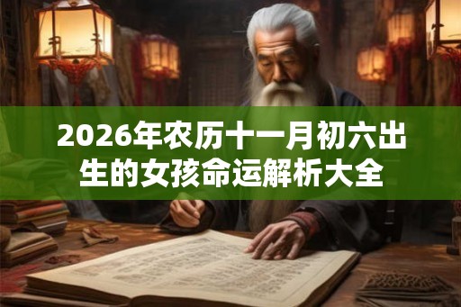 2026年农历十一月初六出生的女孩命运解析大全