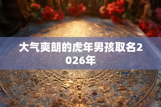 大气爽朗的虎年男孩取名2026年