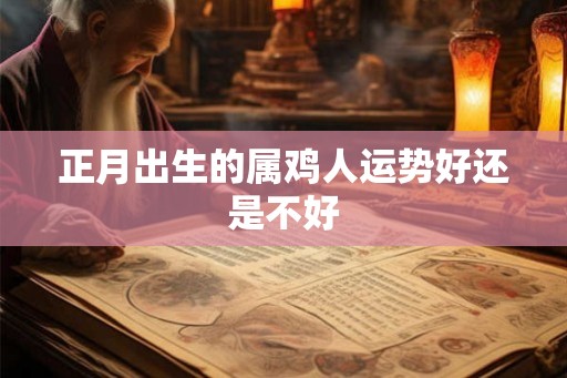 正月出生的属鸡人运势好还是不好