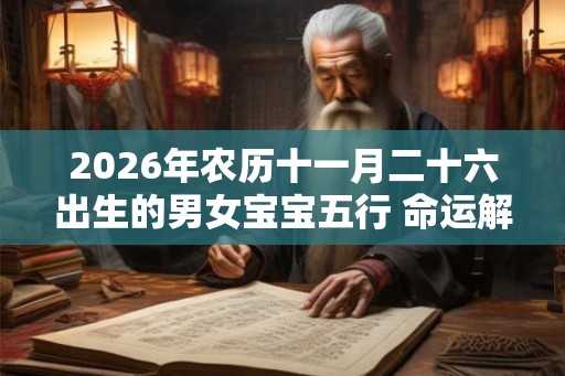 2026年农历十一月二十六出生的男女宝宝五行 命运解析八字起名