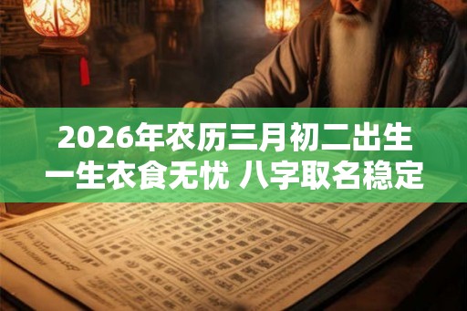 2026年农历三月初二出生一生衣食无忧 八字取名稳定命运