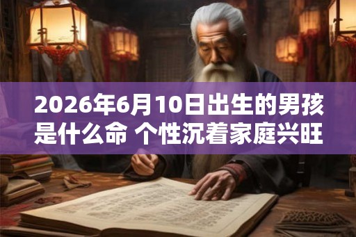 2026年6月10日出生的男孩是什么命 个性沉着家庭兴旺