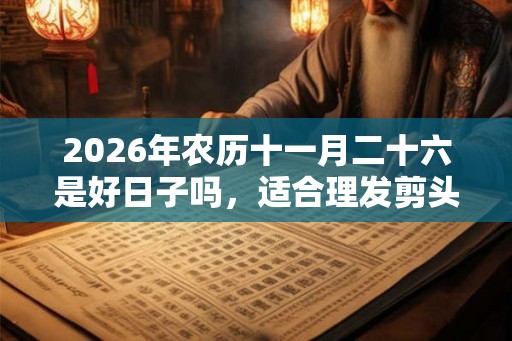 2026年农历十一月二十六是好日子吗，适合理发剪头发吗？