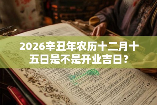 2026辛丑年农历十二月十五日是不是开业吉日？