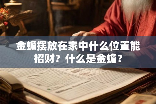 金蟾摆放在家中什么位置能招财?什么是金蟾? 金蟾摆放在家中什么位置能招财?什么是金蟾?