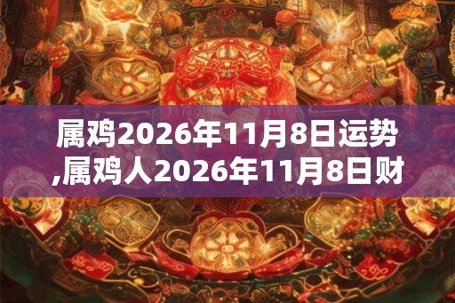属鸡2026年11月8日运势,属鸡人2026年11月8日财运,生肖鸡2026年11月8日运势