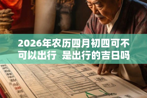 2026年农历四月初四可不可以出行  是出行的吉日吗