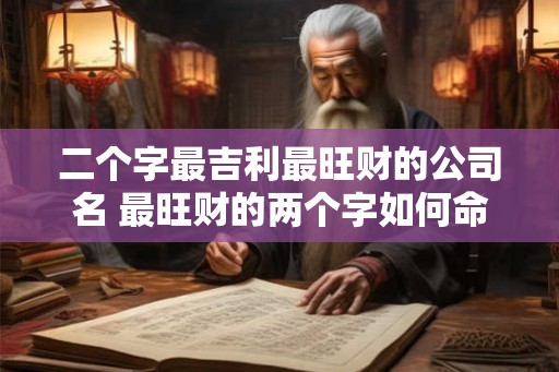 二个字最吉利最旺财的公司名 最旺财的两个字如何命名公司 二个字最吉利最旺财的公司名 最旺财的两个字如何命名公司